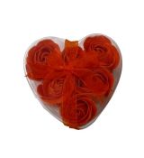 Srdce - mýdlové růže 6ks